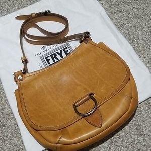 Frye side saddle crossbody bag